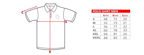 Versace polo shirt size guide